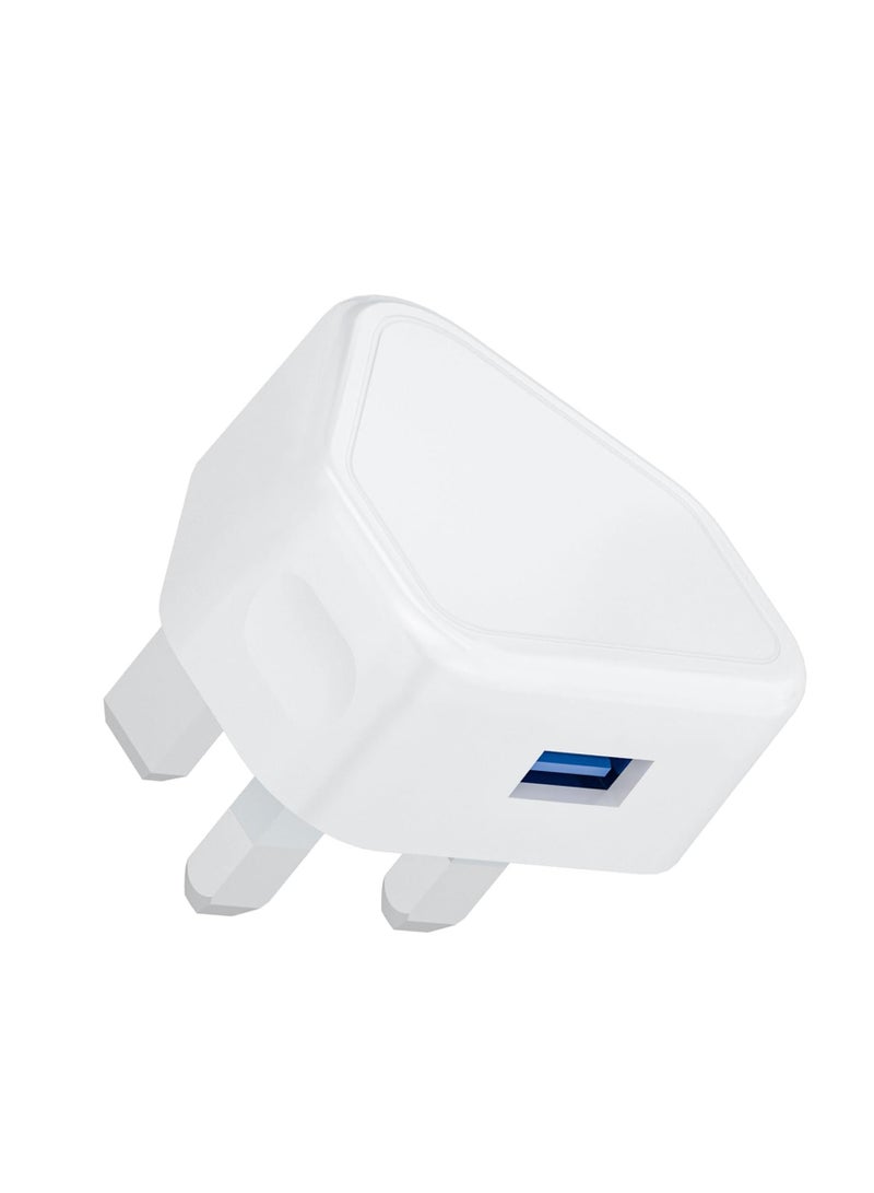 GUDOO شاحن حائط USB بمقبس بريطاني ثلاثي الأرجل، محول شحن جداري مدمج بقدرة 5V/1AMP/5W قديم، مناسب لشحن iPhone 11/11 Pro/10/Xs/XS Max/XR/X/8/7/6 Plus/5/5S/iPad، وأجهزة Samsung وMP3. - Image 1