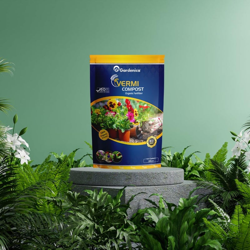Gardenica Phosphorus and Vermicompost Organic Fertilizer For Nutrient Rich Food for Plants And l Supernatural Nutritional Source for Fruiting and Flowering in Plants - Image 3