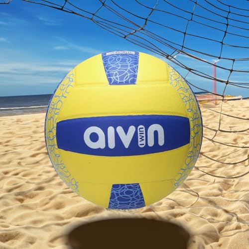 AIVIN Spectre Volleyball,Volleyball Game, for Match Ball, Training Ball, Indoor, Outdoor Ball, Durable for Practice, Waterproof and Suitable for All Surface, 18 Panel, (Yellow) Size-4 - Image 2