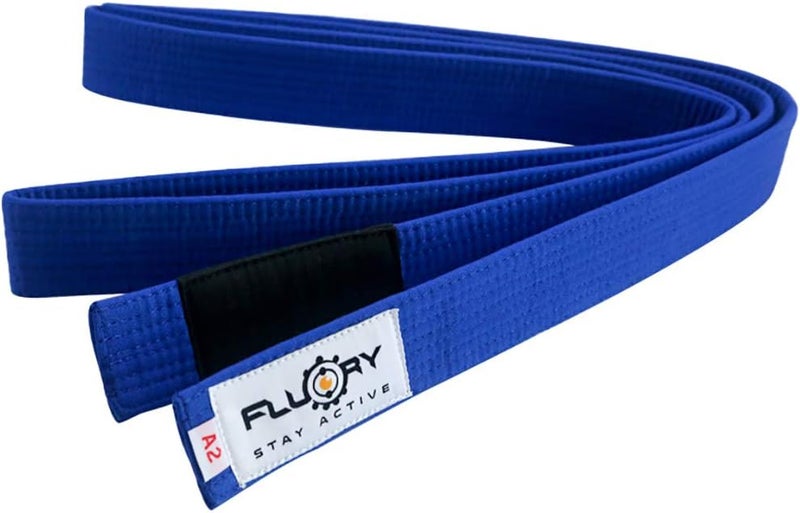 FLUORY Premium Cotton Brazilian Jiu Jitsu BJJ Belt for Adult, Made of 100% Cotton, IBJJF Competition Approved - Image 3