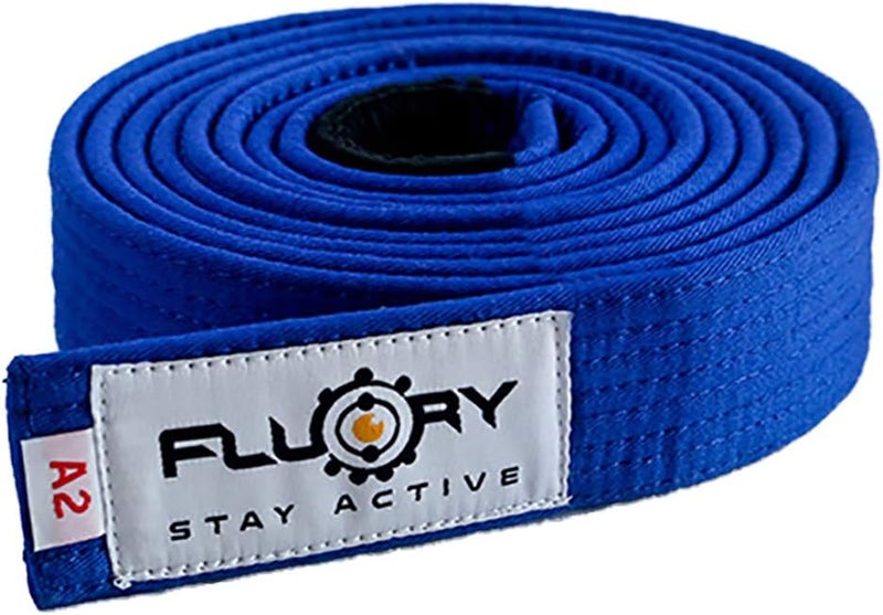 FLUORY Premium Cotton Brazilian Jiu Jitsu BJJ Belt for Adult, Made of 100% Cotton, IBJJF Competition Approved - Image 2