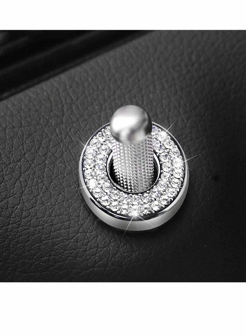 Y&D Car Inner Door Lock Pull Cover Compatible with Mercedes-Benz, Accessories Cover, Crystal Interior Rod Bolt Decals Stickers (4PCS)  - Image 2