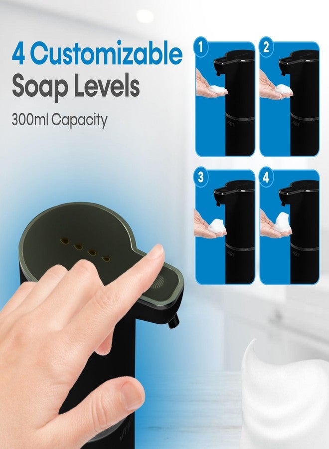 PJET Automatic Hand Wash Dispensers | 350ml Plastic Sensor White Automatic Soap Dispenser for Wash Basin | USB Rechargeable Automatic Hand Wash Dispensers for Bathroom, Kitchen & Office (Black) - Image 3