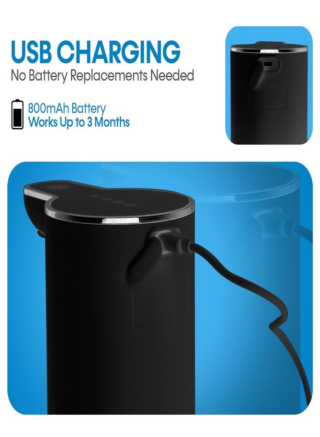 PJET Automatic Hand Wash Dispensers | 350ml Plastic Sensor White Automatic Soap Dispenser for Wash Basin | USB Rechargeable Automatic Hand Wash Dispensers for Bathroom, Kitchen & Office (Black) - Image 5