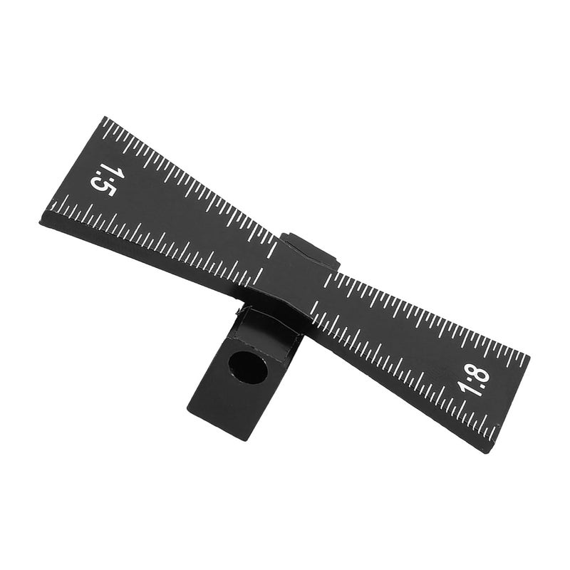 Aluminum Alloy Dovetail Jig Woodworking Tool Marking Ruler for Wood Joinery - Image 5