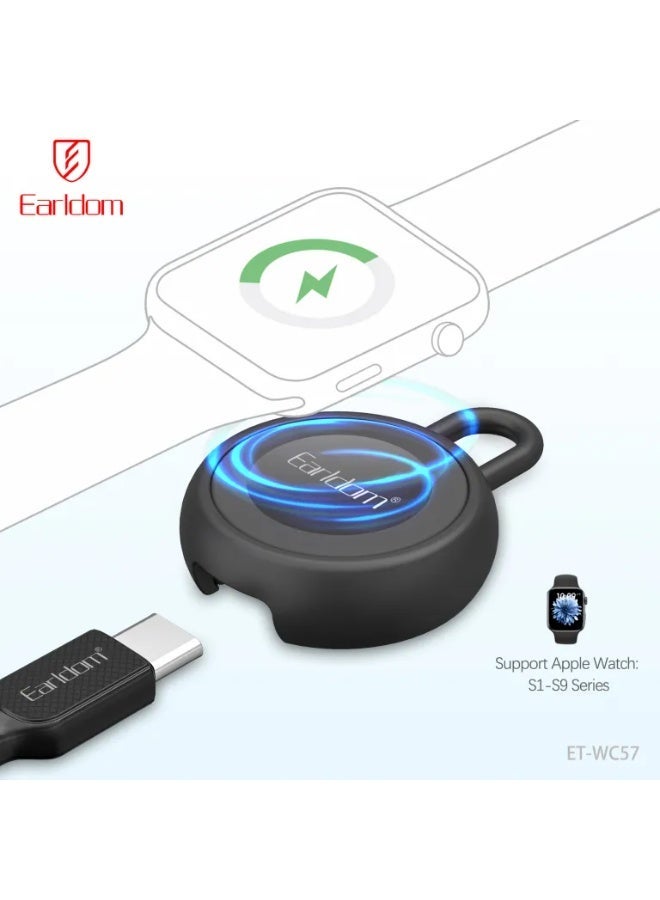 Earldom ET-WC57 Magnetic Watch Charger – Fast & Secure Charging for Smartwatches - Image 4