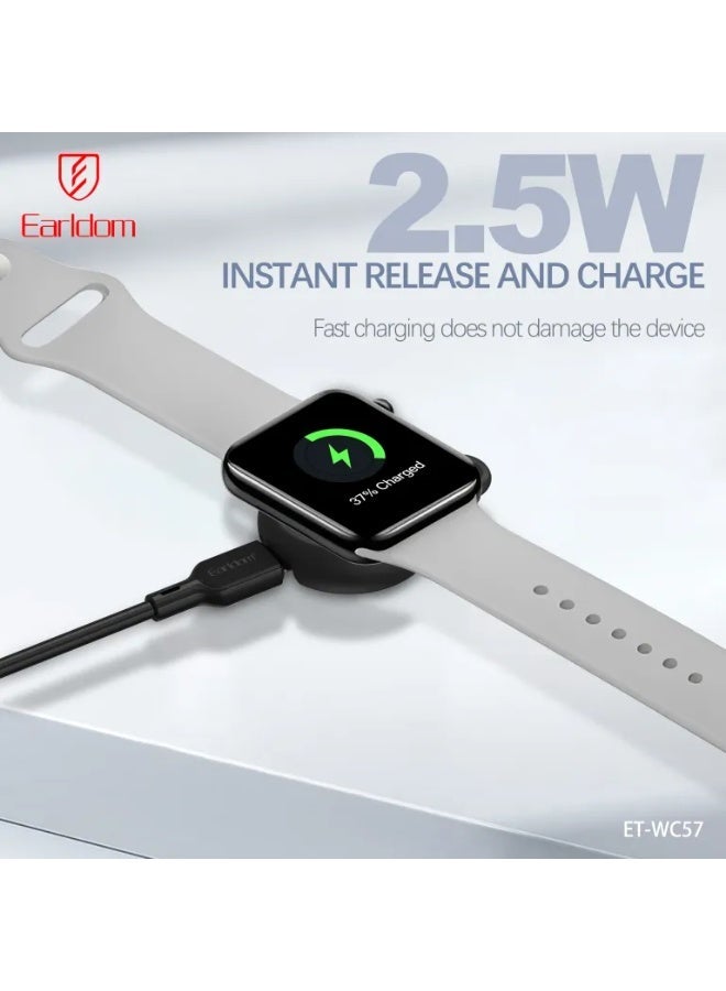 Earldom ET-WC57 Magnetic Watch Charger – Fast & Secure Charging for Smartwatches - Image 2