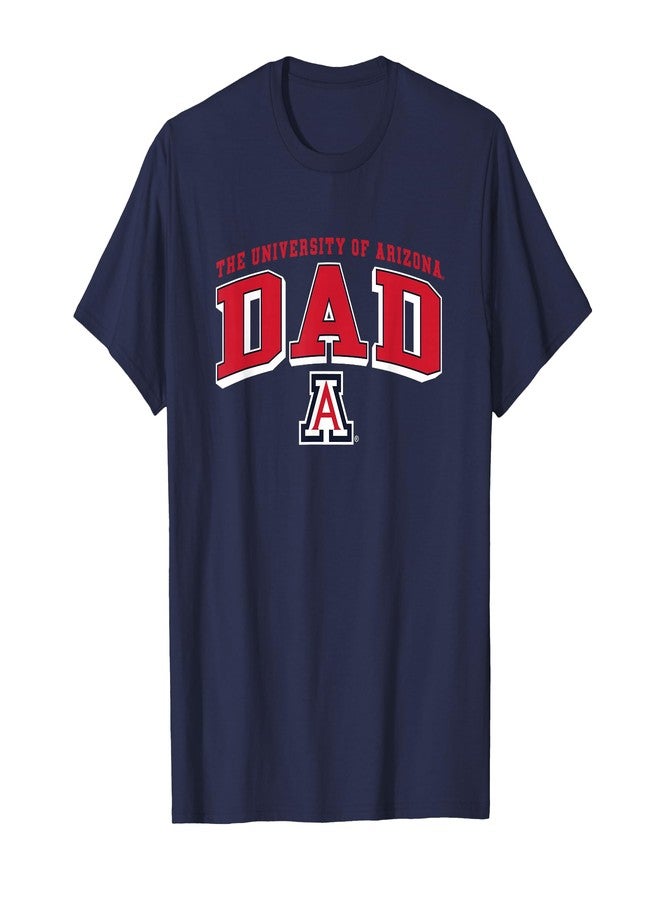 Arizona Wildcats Dad Arch Navy Officially Licensed T-Shirt