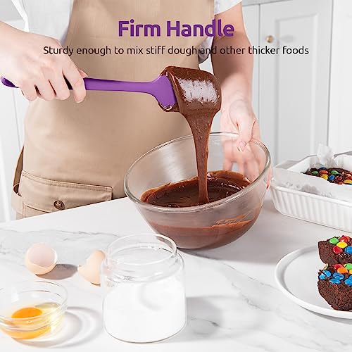 U-Taste Silicone Spatula Set with 600 Degrees Fahrenheit Heat Resistant (Purple) - Image 5