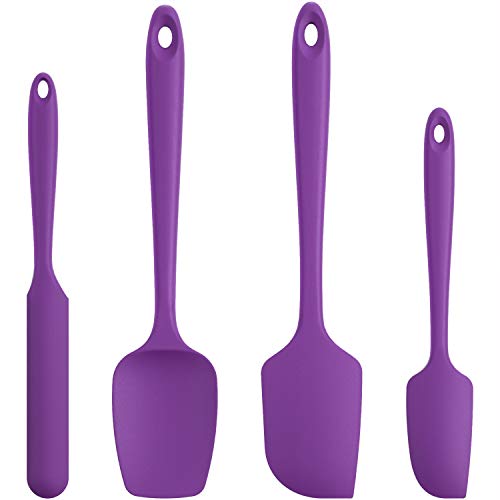 U-Taste Silicone Spatula Set with 600 Degrees Fahrenheit Heat Resistant (Purple) - Image 1
