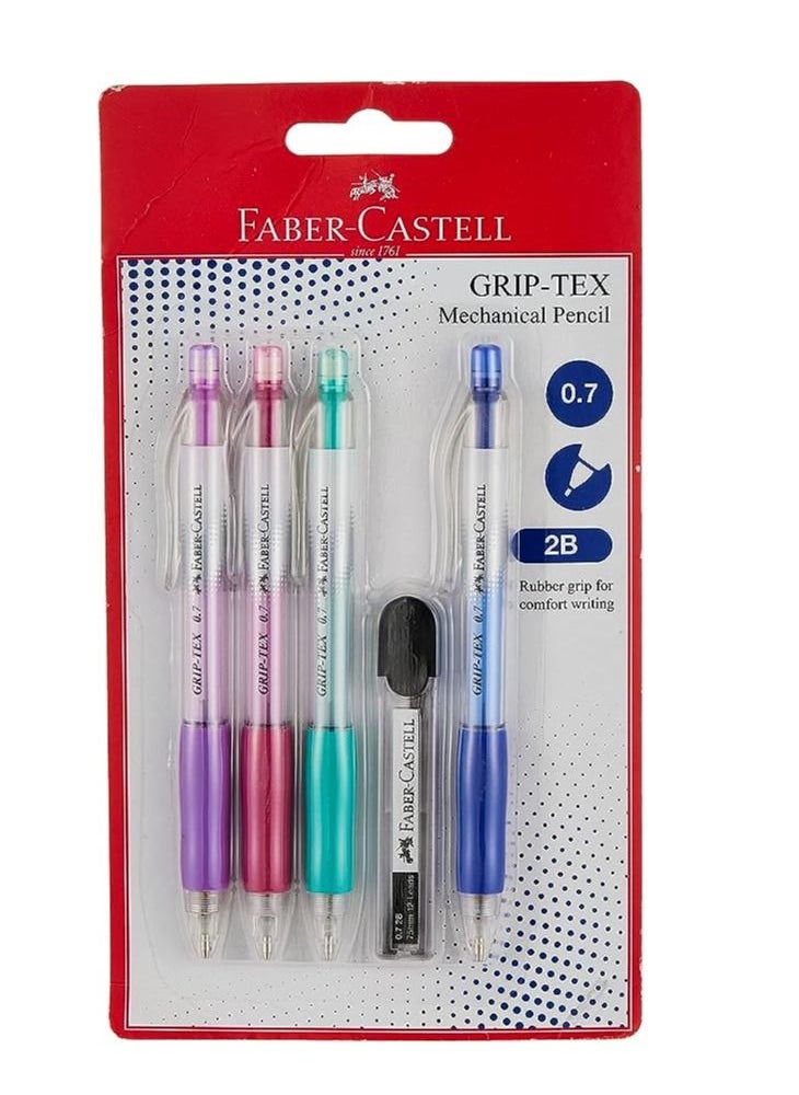 FABER-CASTELL - 4-Piece Mechanical Pencil With a Pack of 2B Leads - Image 1