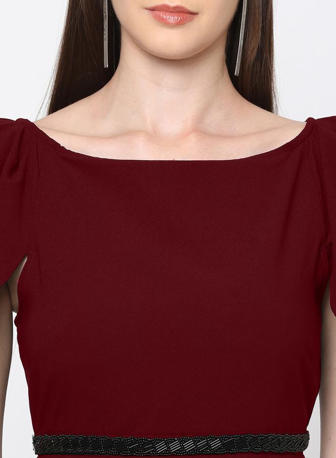 Mish Maroon Tulip Dress  - Image 2