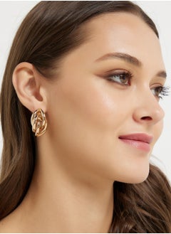 ELLA Twisted Hoop Earrings  - Image 3