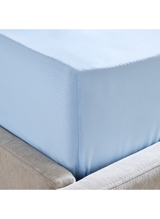 Home Box Derby Solid Microfiber Twin Fitted Sheet - 120x200+25 cm - Image 4