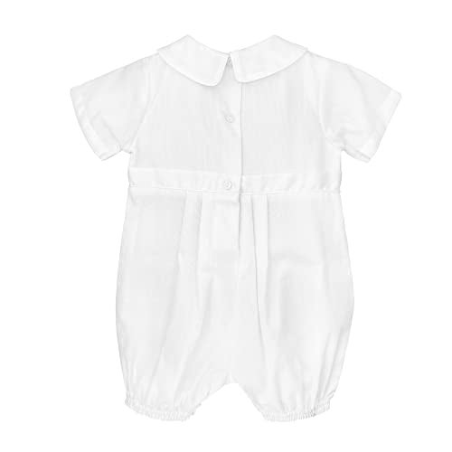 Petit Ami Baby Boys' Pique Christening Knicker with Hat, 9 Months, White - Image 2