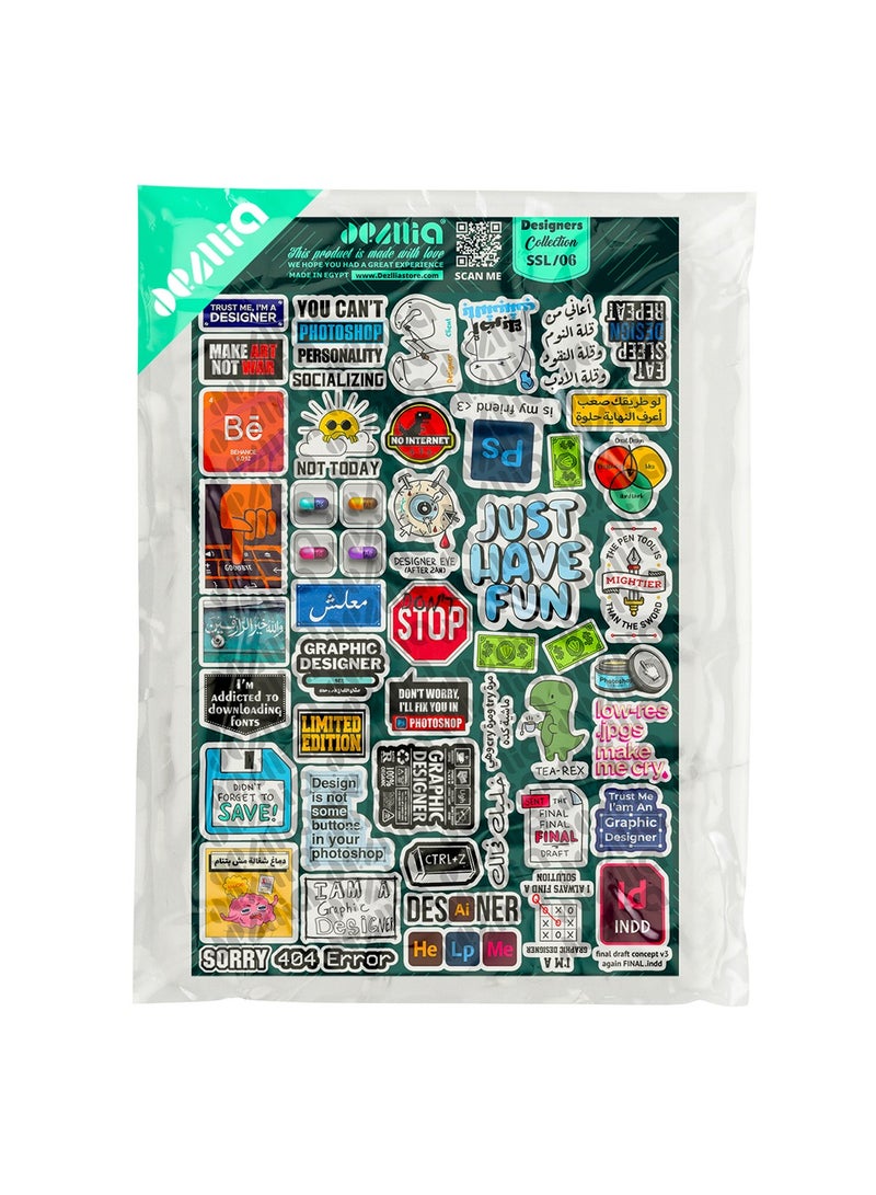 ديزليا ملصقات وإستيكرات لاب توب - SSL/06 - كوليشكن للمصممين - للابتوب والموبايل والكمبيوتر - Image 3