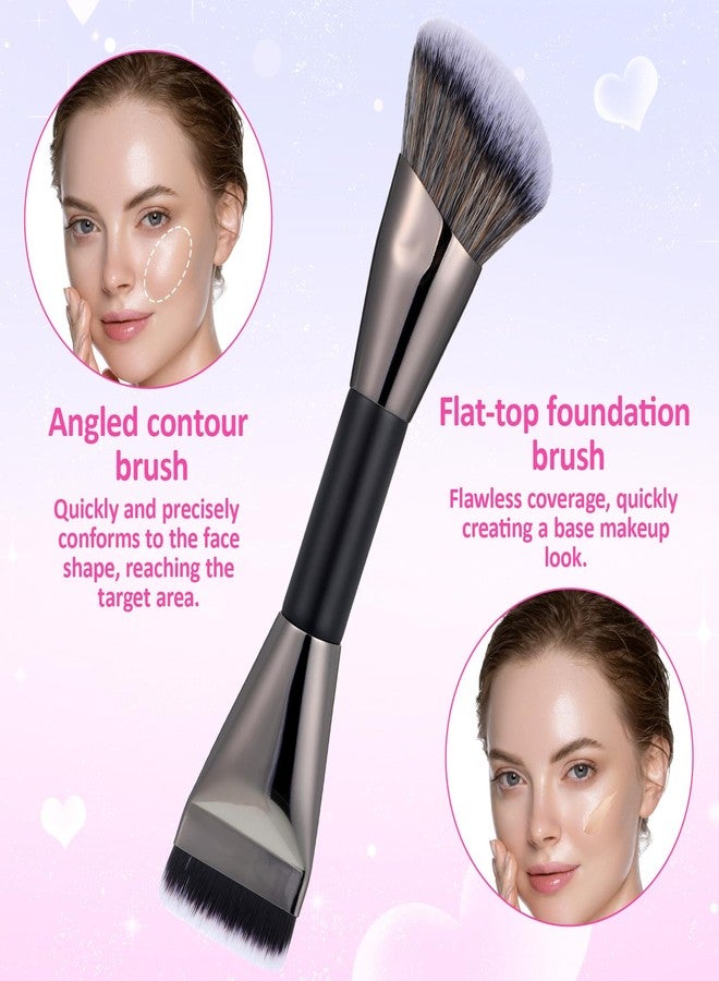 Gtziqa 4 Pcs Nose Contour Brush Set, 2-In-1 Dual-End U-Shaped Fluffy Brush Sculpting Defining Angled Brushes for Foundation, Cream, Powder, Blush Highlighting, Premium Synthetic Fiber Makeup Tools - Image 5