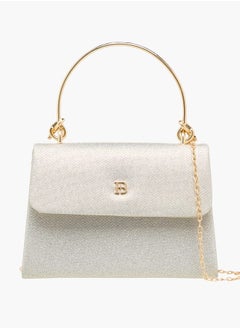 Flora Bella By Shoexpress Women's Textured Satchel Bag with Handle and Chain Strap  - Image 1