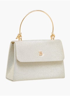 Flora Bella By Shoexpress Women's Textured Satchel Bag with Handle and Chain Strap  - Image 3