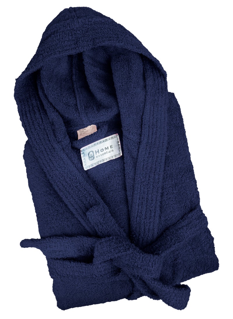 Home Essentials Home Essentials - Unisex hooded bathrobe - 100% cotton, super soft, highly absorbent for women and men - Ideal for daily use, unisex and adult  - Image 4