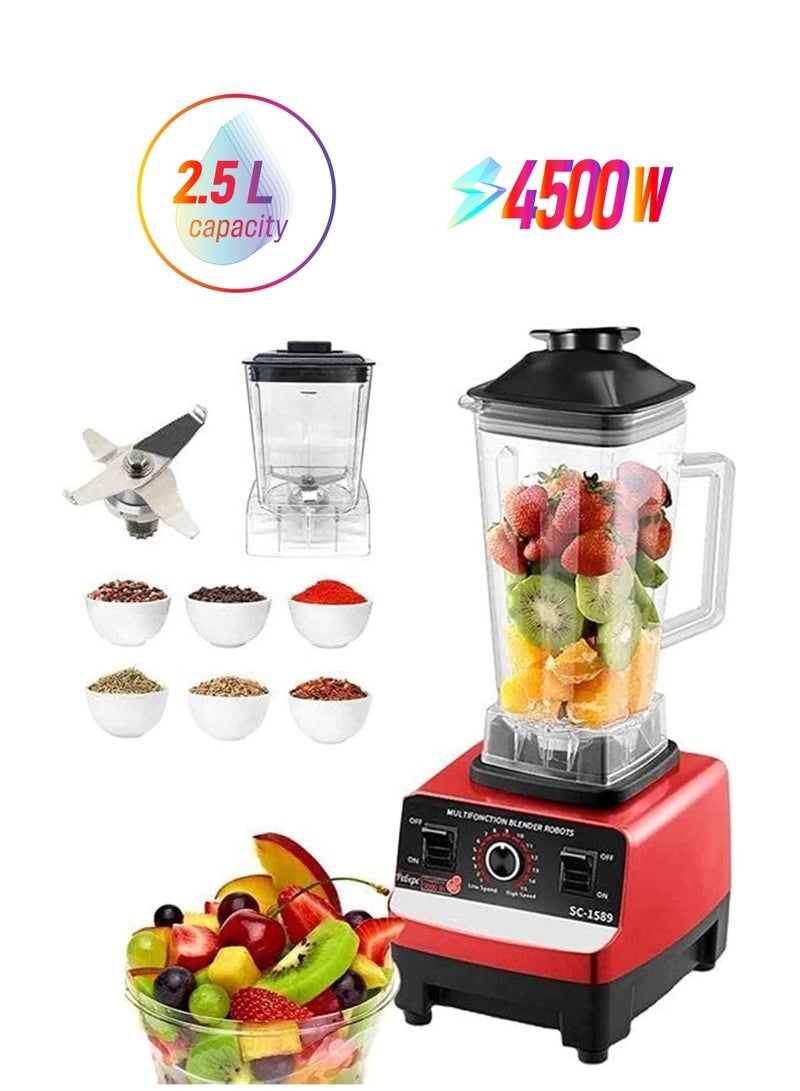 SILVER CREST Silver Crest Heavy Duty Commercial Grade Blender 2.5L BPA Free 4500w 2 Cup Jar  - Image 1