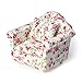 Cutemini Dollhouse Couch with Pillow 1 12 Scale Miniature Sofa Arm Chair Living Room Furniture Wooden Fabric Frame Single Reading Chair Artificial House Room Scene Decoration Rose Floral - Image 2