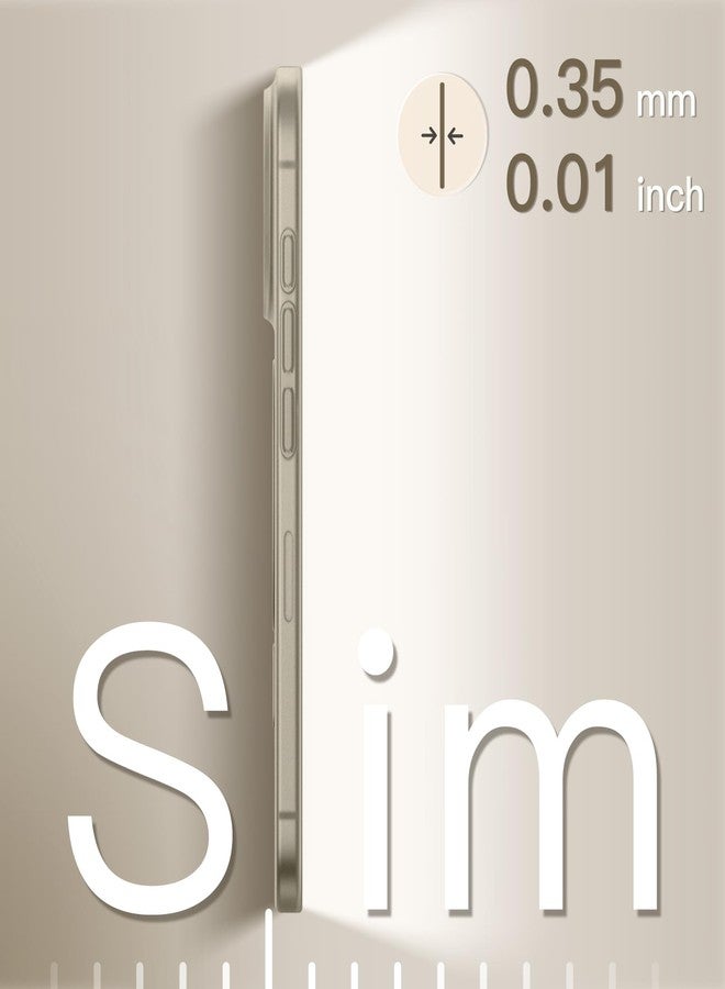 جي تيك جراب JETech المغناطيسي فائق النحافة لهاتف iPhone 16 Pro Max مقاس 6.9 بوصة، متوافق مع MagSafe، يوفر حماية كاملة لعدسة الكاميرا، غطاء صلب خفيف الوزن من مادة البولي بروبيلين غير اللامعة بتصميم بسيط (لون التيتانيوم الطبيعي). - Image 3