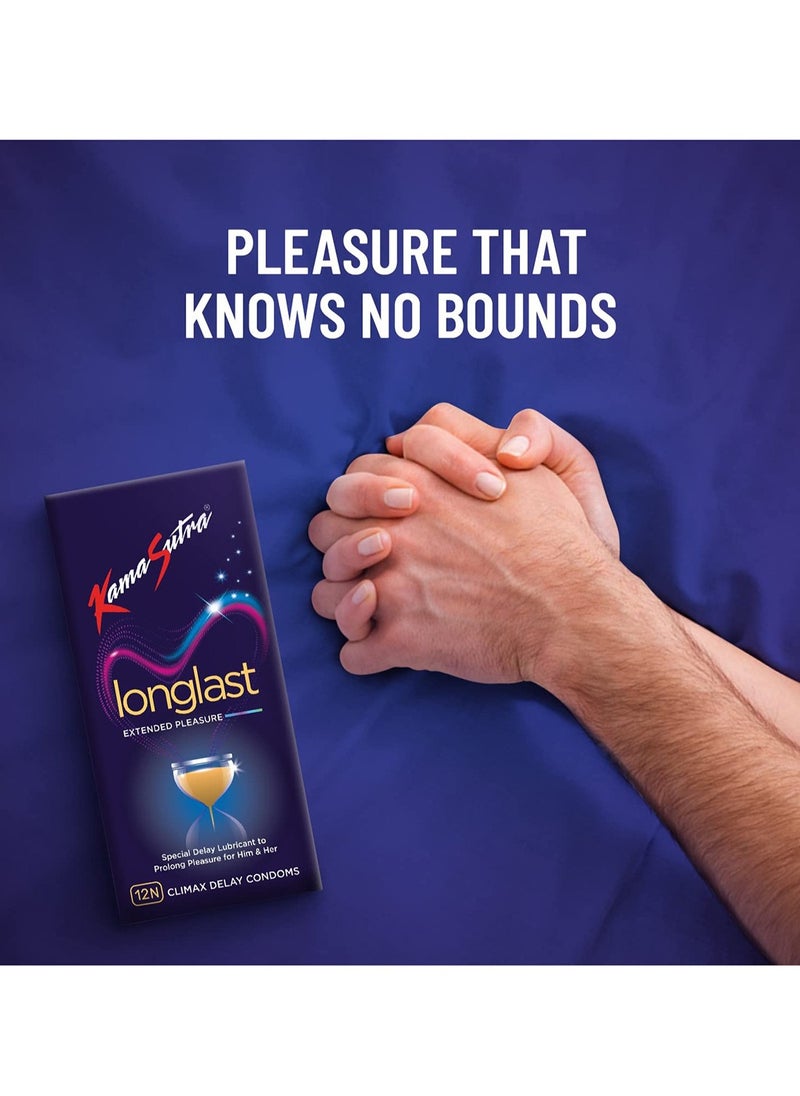 Kamasutra Long Last Extended Pleasure Climax Delay Condoms - 12Nx2  - Image 4