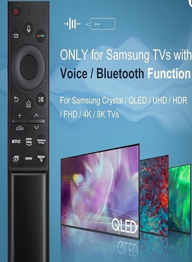 Voice Remote Compatible for Samsung Smart TV QLED UHD Frame Curved Solar 4K 8K  - Image 5