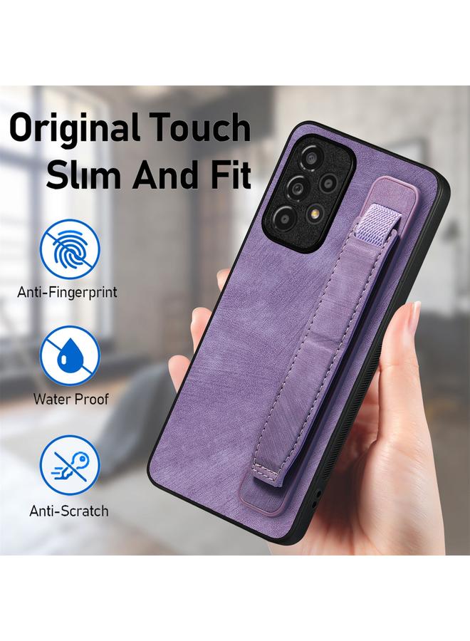 S-TOP Case For Samsung Galaxy A23 Retro Wristband Holder Leather Back Phone Case - Image 5