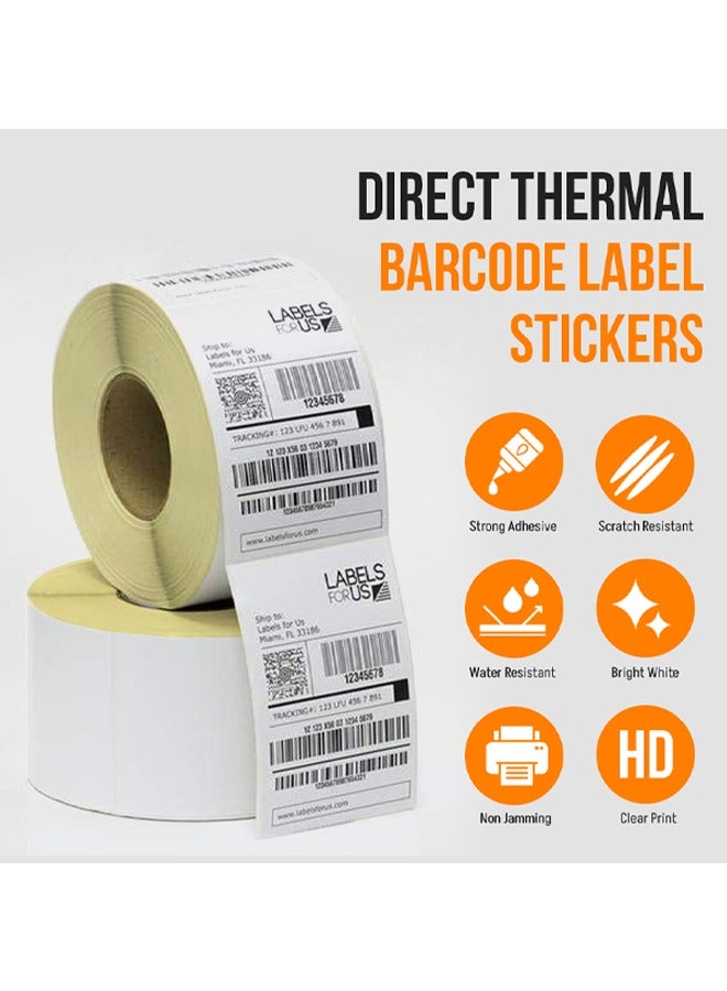 BRANDSFINITY [8 Rolls, 4000 Labels] Direct Thermal Barcode Label Stickers 4"X6",100mmX150mm, 4000 Labels Compatible with Zebra and Most of Thermal Printers, 500 Labels x Pack of 8  - Image 3