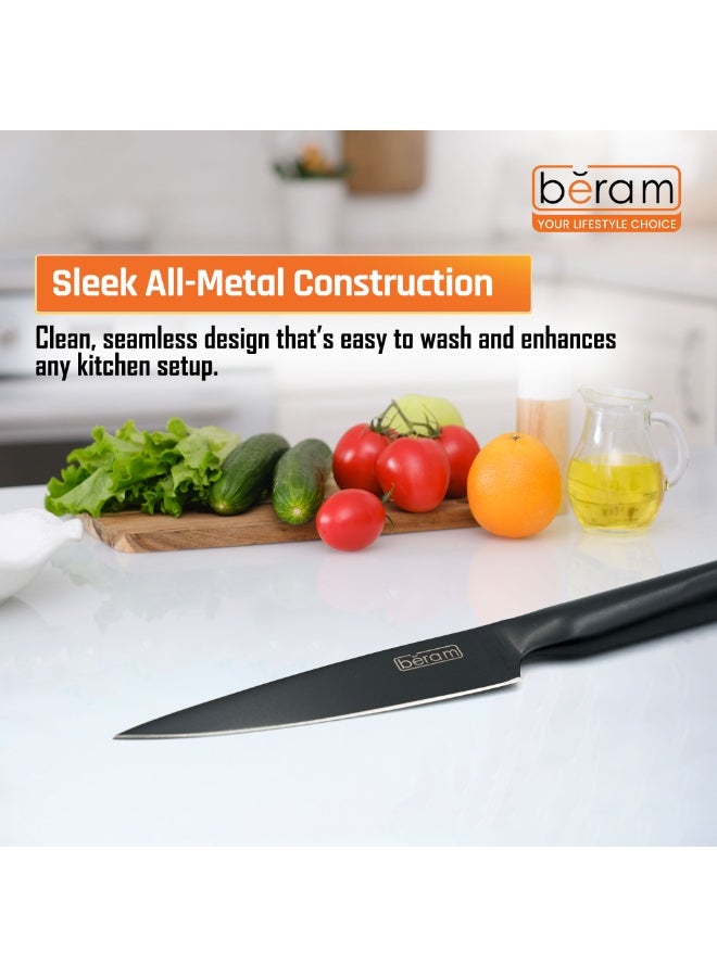 BERAM 3.5 Inch Paring Knife, Maifan Stone Coated High Carbon Stainless Steel Blade with SS430 Handle, Non-Stick and Scratch-Resistant Precision Knife for Peeling, Trimming, and Garnishing - Image 5