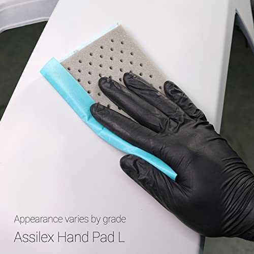 Eagle Abrasives Super Assilex Flexible Sanding Sheets Job-PAK, Orange K-1200, U191-1510L, 4 Sheets + 1 L Hand Pad for Full Sheets - Image 4