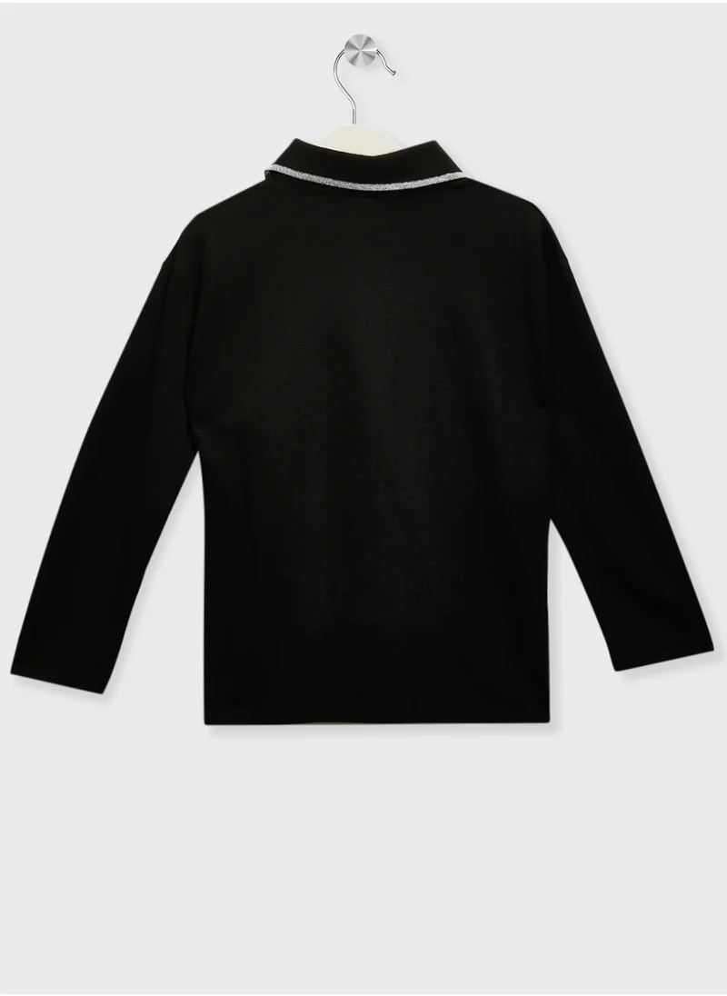 اتش اند ام Zip-Top Polo Shirt