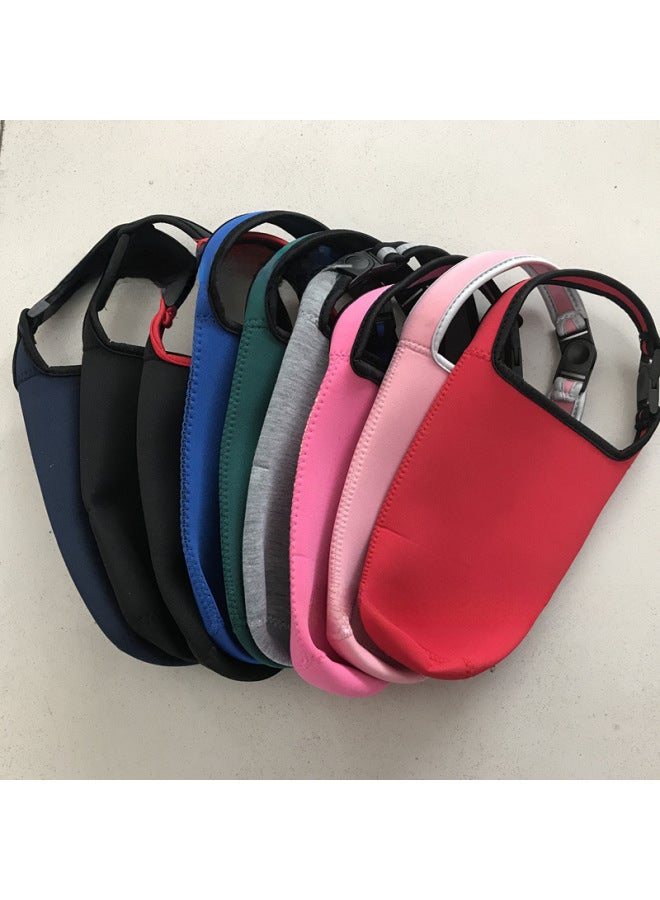 Solid Color Ice Cup 30Oz Car Cup Cover Diving Material Buckle Insulation Handbag Wholesale Support Creative Logo-Color:Pure Gray-Capacity:Ice Bully Cup Special (30oz))  - Image 2