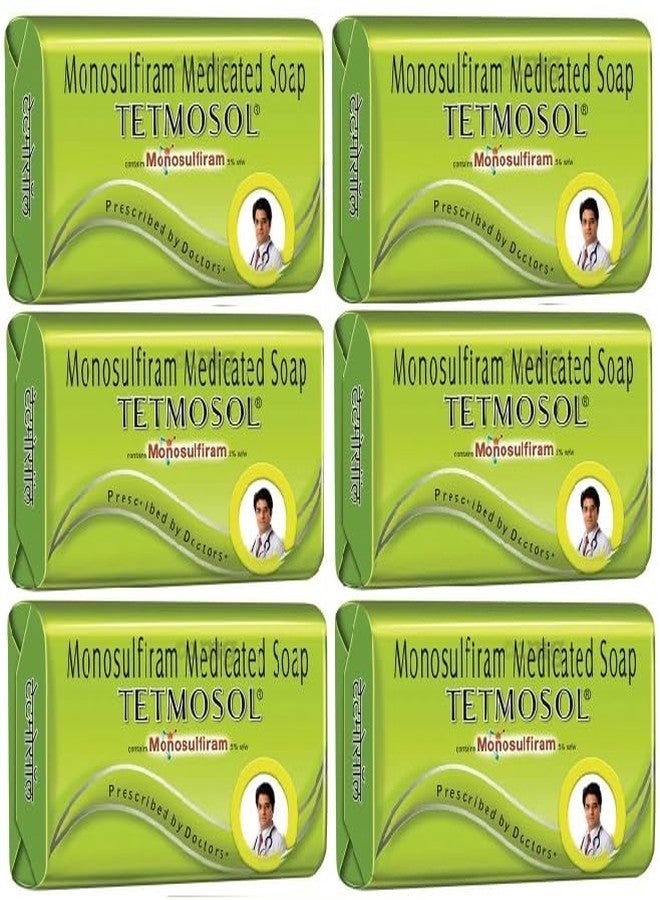 Piramal Tetmosol Medicated Soap - 100 gm, Pack Of 6 - Image 1