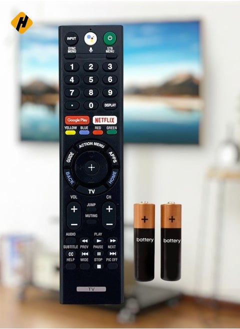 Voice Remote Control Replace Fit for Sony TV RMF-TX300E RMF-TX300U RMF-TX200E RMFTX300E RMFTX200E with battery