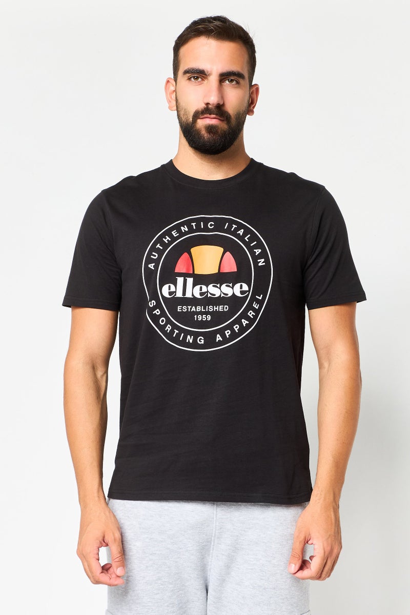 Ellesse Men Sportswear Fit Short Sleeve Outdoor T-Shirt, Black - Image 1