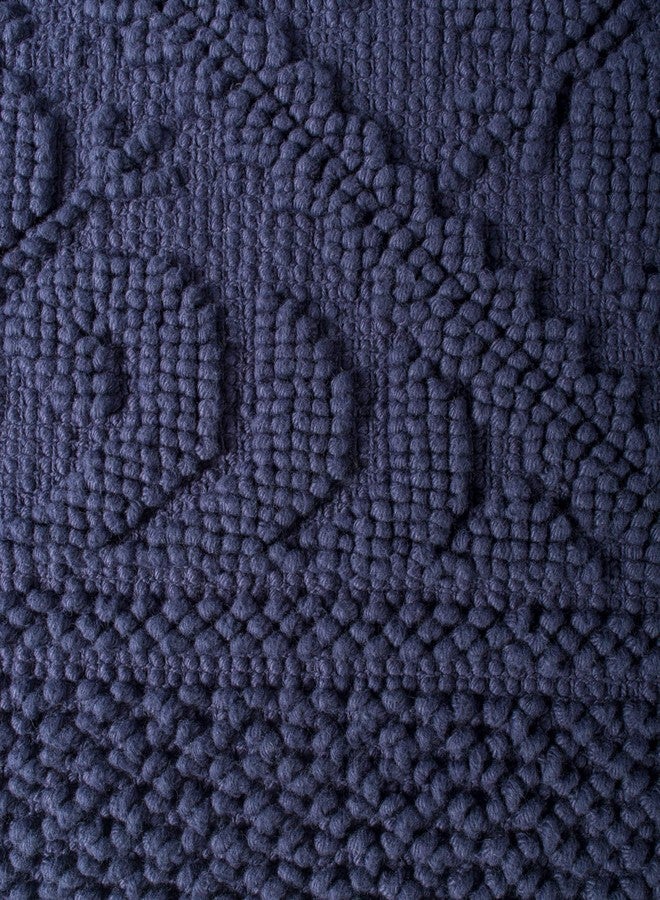 DII Decorative, Jacquard Bath Rug, 20x31, Navy - Image 5