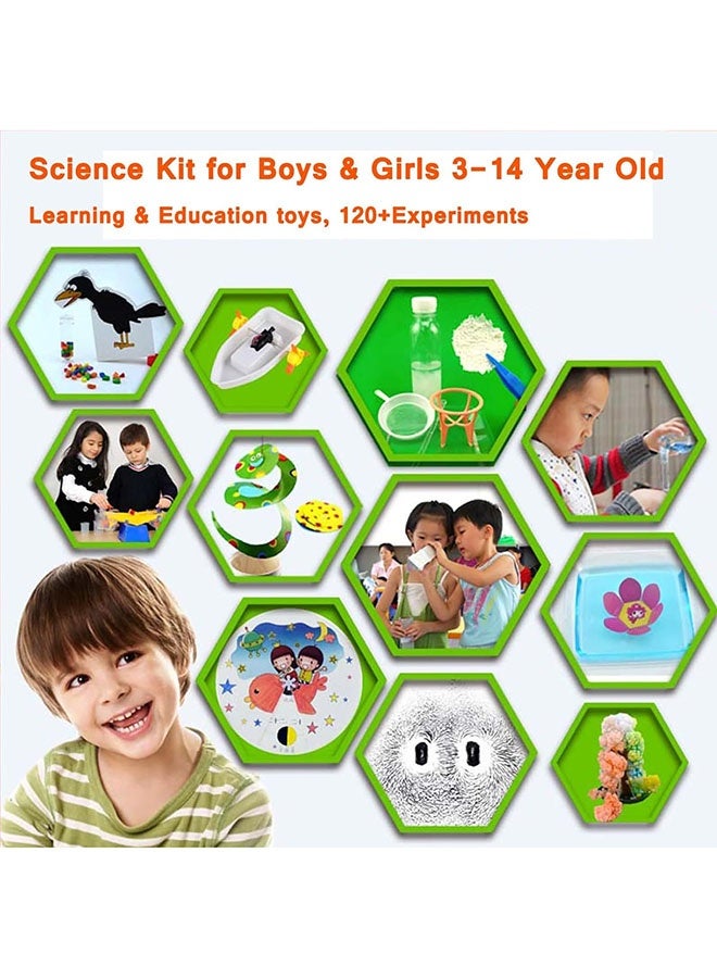 عربست مجموعة ألعاب علمية للأولاد والبنات، 135 قطعة، ألعاب علمية تجريبية للأطفال من سن 6 إلى 14 عامًا، لعبة تعليمية علمية على شكل صندوق أينشتاين، هدية عيد ميلاد عالم، ألعاب علمية (أ) - Image 4