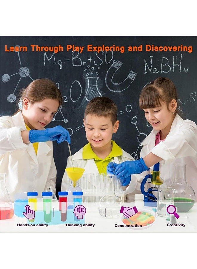 عربست مجموعة ألعاب علمية للأولاد والبنات، 135 قطعة، ألعاب علمية تجريبية للأطفال من سن 6 إلى 14 عامًا، لعبة تعليمية علمية على شكل صندوق أينشتاين، هدية عيد ميلاد عالم، ألعاب علمية (أ) - Image 2