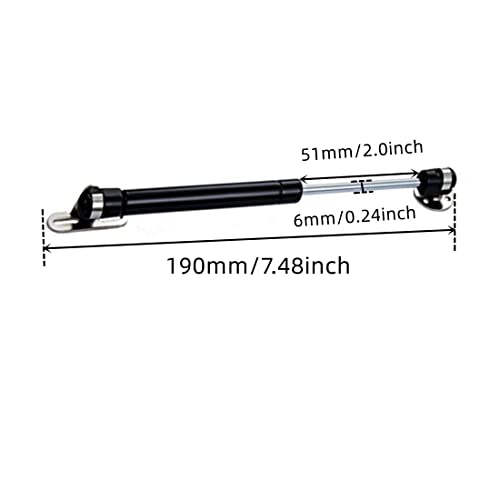GDQLCNXB 20N44 lb Gas Strut Cabinet Hinge Safety Lift Support Gas Struts Soft Open Lid Hinge for Cabinet Toy Box 6 inch Length Black 4Pcs - Image 3