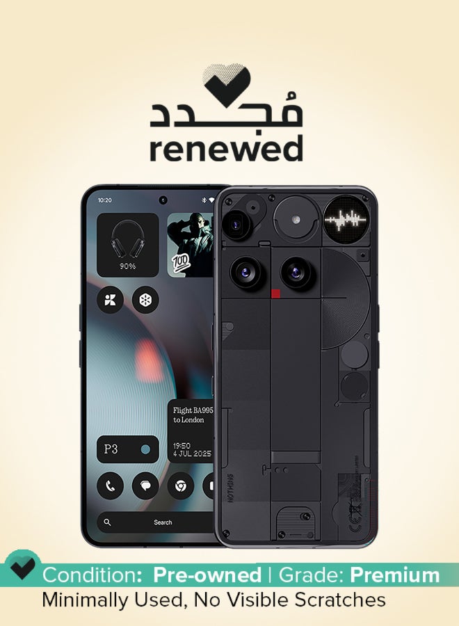 Nothing Renewed - Phone 3 Dual SIM 5G Black 12GB RAM 256GB - International Version - Image 1