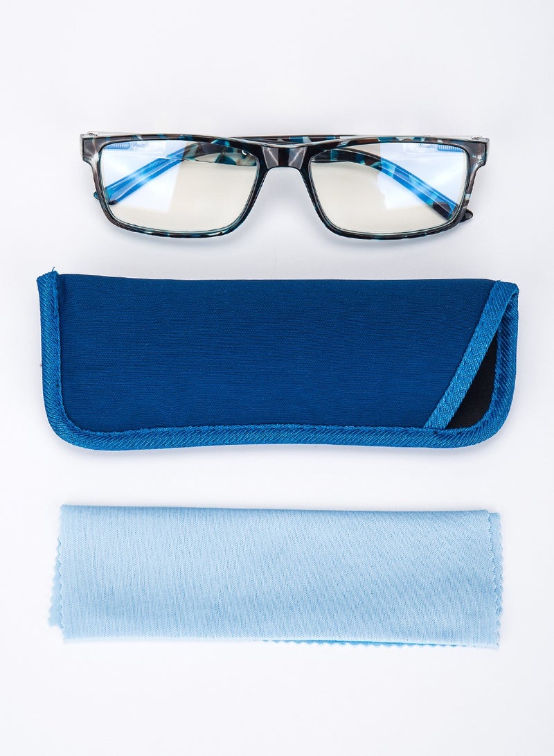 LANLANG LANLANG Blue Light Blocking Reading Glasses for Men Women Spring Hinge Anti-Blue light computer glasses Anti Eyestrain including 0-3.5 diopters L-L008-C1 - Image 5