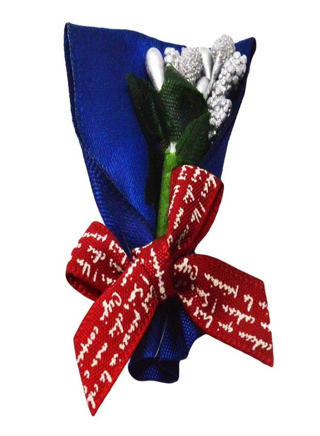 Sullery Imported Artificial Wedding Bridal Groom Multicolor Alloy Brooch For Men And Boys - Image 1