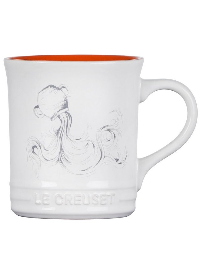 Le Creuset - Stoneware Zodiac Coffee Mug, 14 Oz., Aquarius - Image 1