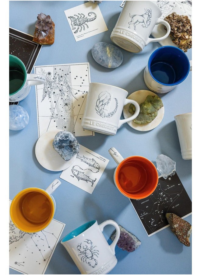 Le Creuset - Stoneware Zodiac Coffee Mug, 14 Oz., Aquarius - Image 1