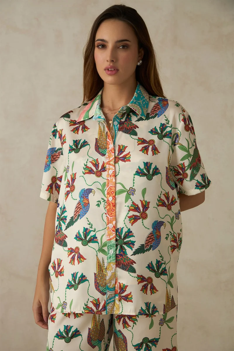 Virgio  Virgio Women Louisa Floral Printed Shirt for Women | Best Price UAE