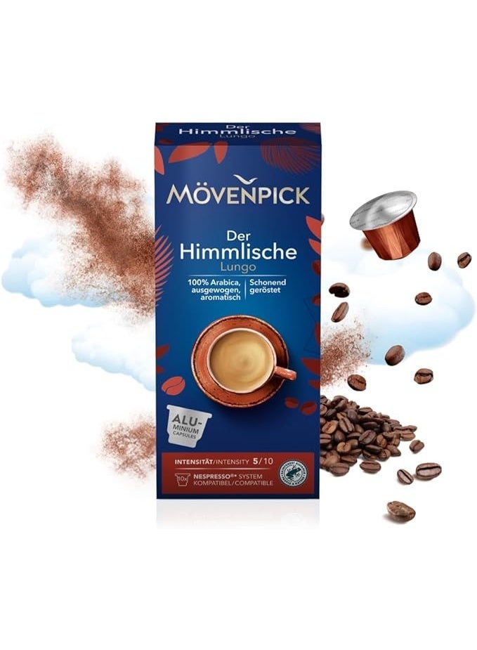 موفينبك كبسولات قهوة متوافقة مع ماكينات نسبريسو دير هيمليش، 10 كبسولات اسبريسو من موفينبيك - Image 2