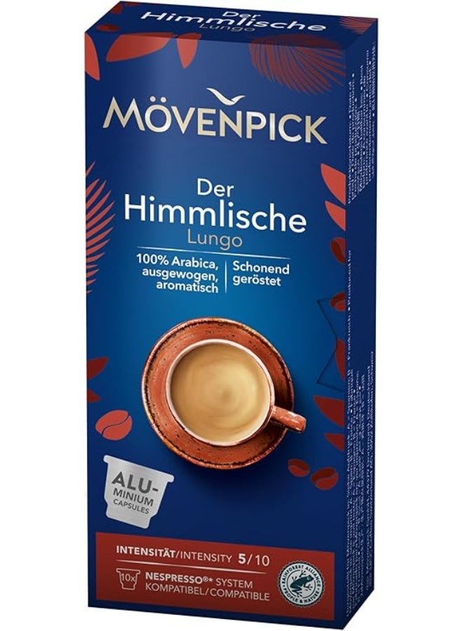 موفينبك كبسولات قهوة متوافقة مع ماكينات نسبريسو دير هيمليش، 10 كبسولات اسبريسو من موفينبيك - Image 4